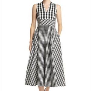 Gingham midi dress by Lafayette 148 New York